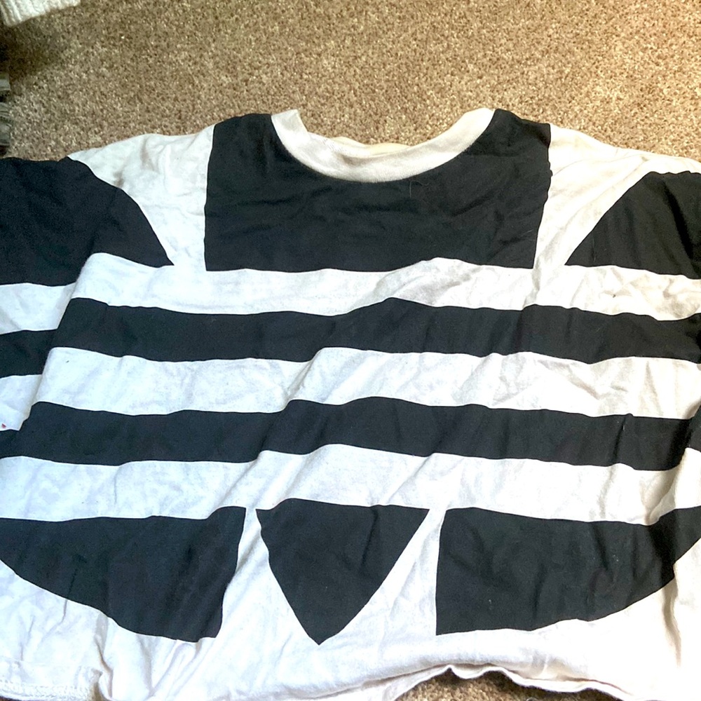 adidas cropped short sleeve